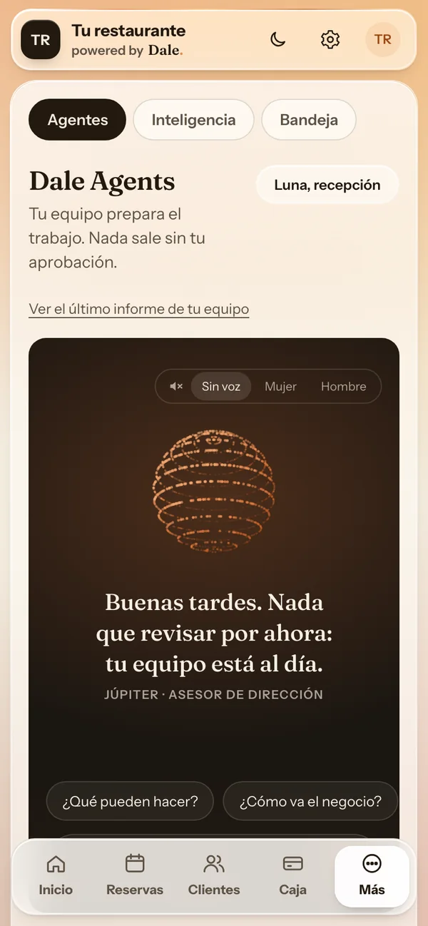 Dale Agents: tu equipo prepara el trabajo y nada sale sin tu aprobación
